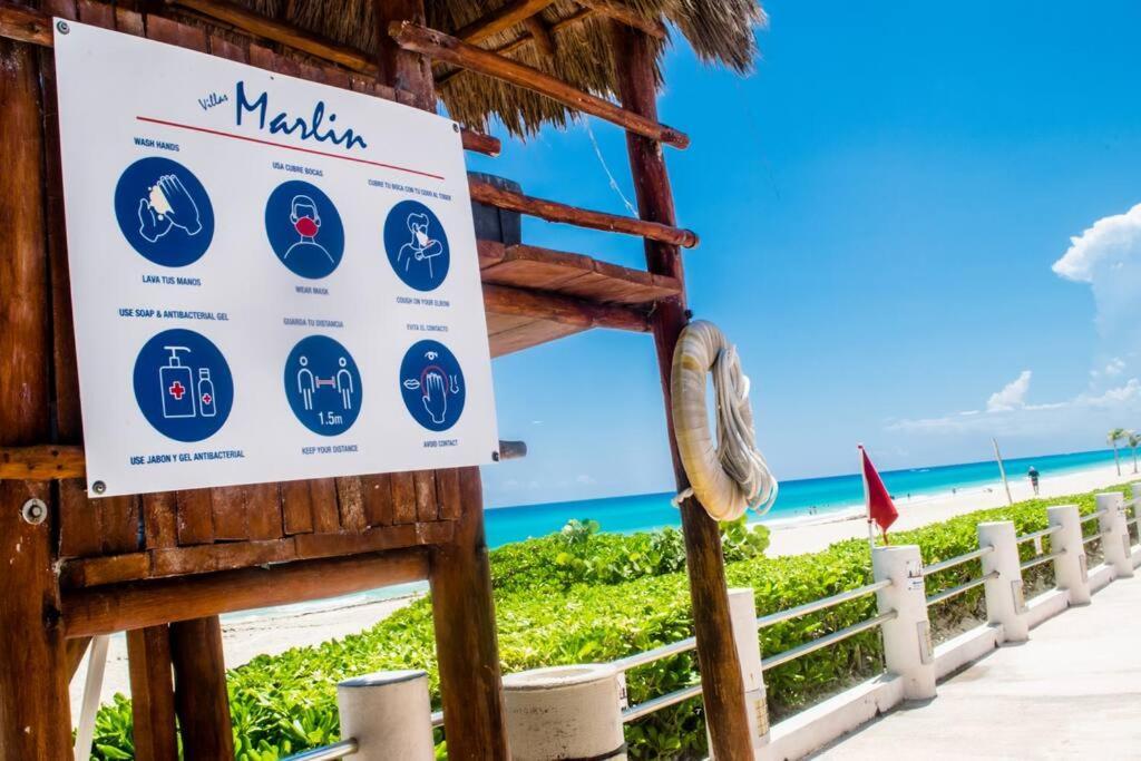 Ocean Front Villa Marlin, Best Location In Hotel Zone #109 칸쿤 외부 사진